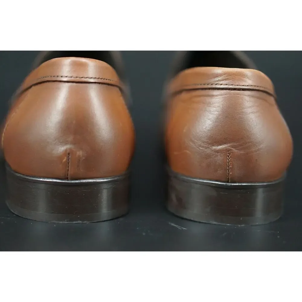 To Boot New York Brown Leather Nova Brown Leather Penny loafers Size 9 Men's